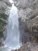 Aabhash at waterfall