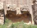 Ancient lion carvings