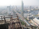 Bangkok as seen from the top of an abandon skyscraper