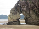 Beach rocks at bako