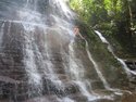 Beau in waterfall