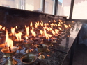 Candles in sainshand monastery