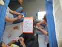 Cards on the train from kunming to chengdu