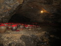 Wine being aged in the caves of Trang An