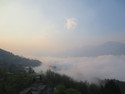 Clouds in the valley below sapa