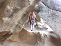 Danielle in a wind cave