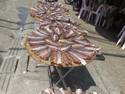 Fish drying on the streets of phnom penh