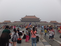 Forbidden city with crowds