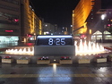 This is one of the coolest clocks I've ever seen. It's outside the Kanazawa train station and it's actually a fountain!