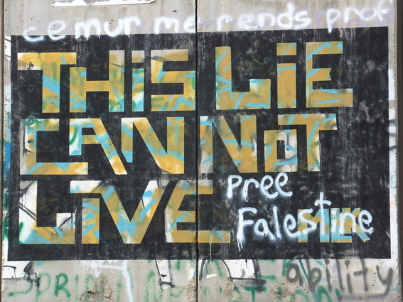 Graffiti on the separation wall in Bethelhem
