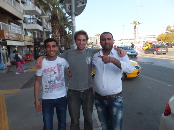 Two of the guys I hitchhiked back from Ephesus with