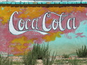 Hand made coca cola sign