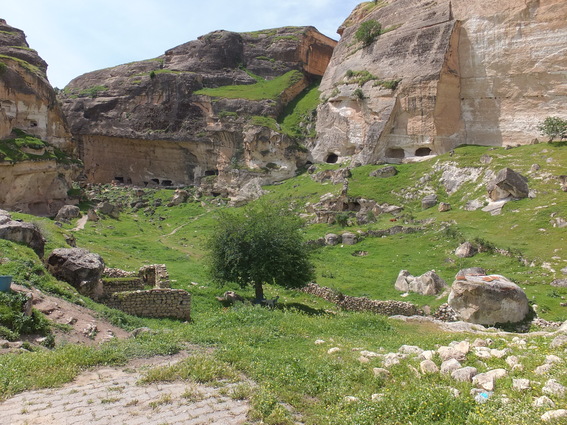 Caves in the bluffs of Hasankeyf
