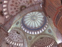 Inside sultan ahmed mosque