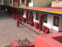 Line of monks at rumtek