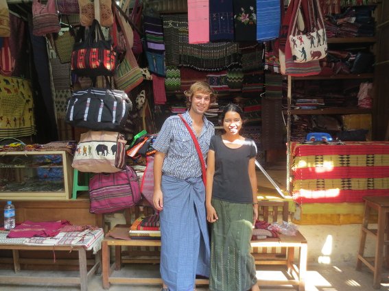 Me and the shopkeeper that sold me my handbag