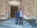 Me and my friend in the courtyars of ishak pasha palace