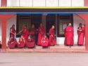 Monks hanging out at rumtek
