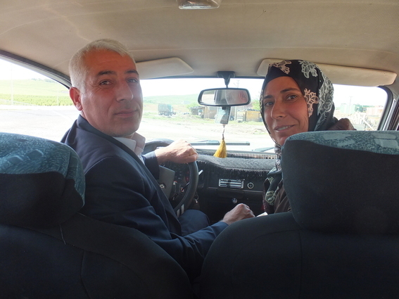 Nice old Kurdish couple that gave me a lift from Kizlar to Bozova