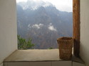 Open air bathroom at guest house in tiger leaping gorge