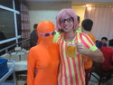 Orange girl and me