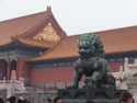 Protector lion in forbidden city