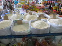 Rice selection at sibu market