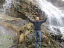 Rob at waterfall in tiger leaping gorge