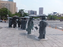 Sidewalk statues in taipei