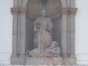 Statue above cathedral door