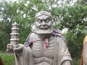 Statue holding a pagoda