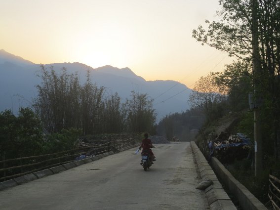 Sundown just below Sapa