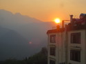 Sunset over sapa from my second hotel