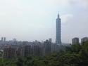 Taipei skyline with taipei 