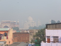 Taj mahal from my rooftop restaurant