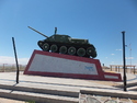 Tank with boy on it in sainshand