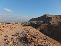 The mountains outside jericho overlooking the dead sea